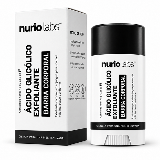 NurioLabs | Barra corporal exfoliante  Con ácido glicólico
